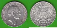 Sachsen 2 Mark Friedrich August III. 1904-1918, seltener Jahrgang -