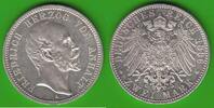 Anhalt 2 Mark Friedrich I. 1871-1904, sehr hübsch -