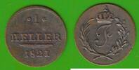 Sachsen-Hildburghausen 1 Heller Friedrich 1780-1826, sehr hübsch -