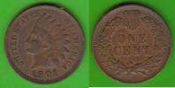 USA Indian Head Cent 1901 hübsch ss+/ss-vz