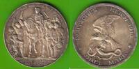 Preußen 3 Mark Wilhelm II. 1888-1918, Befreiungskriege, toll erhalten -