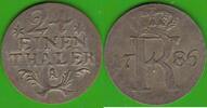 Preußen 1/24 Taler Friedrich II. der Große 1740-1786, Stiefelknecht, hübsch -