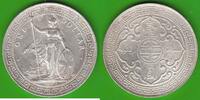 Großbritannien Trade Dollar Victoria 1837-1901, ohne Münzzeichen, sehr hübsch -