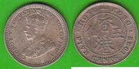 Hong Kong 5 Cents George V. 1910-1936, sehr hübsch -