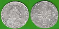Frankreich Ecu aux 8 L Louis XIV. 1643-1715, Sonnenkönig, La Rochelle, sehr selten in dieser Qualität -