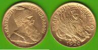 Albanien 20 Franga Ari 1926 R GOLD, Zogu I. Präsident 1925-1928, König 1928-1939, selten fast Stempelglanz