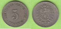 Kaiserreich 5 Pfennig selten, hübsch