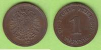 Kaiserreich 1 Pfennig hübsch, selten