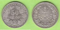 Kaiserreich 50 Pfennig hübsch, selten in guter Qualität