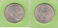 Drittes Reich 5 Reichsmark Hindenburg, hübsch