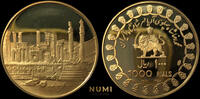 IRAN 1971 1000 RIALS GOLD Proof