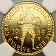 Netherlands Ducat 1986 Beatrix NGC PF 68 ULTRA CAMEO