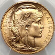 France 20 Francs 1909 Third Republic, Marianne / Coq PCGS MS66