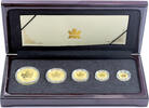 Canada Set 5 - 50 Dollars Elizabeth II, Maple Leaf, Viking Privy Mark, 1/20 - 1 oz -