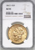 USA 20 Dollars 1862-S San Francisco, Liberty Head $20 NGC AU 55 5000,00 EUR  zzgl. 25,00 EUR Versand