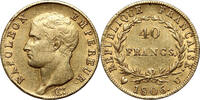 France Napoleon I, Turin 40 Francs 1806-U SS+