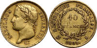 France Napoleon I, La Rochelle 40 Francs 1808-H SS+