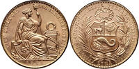 Peru 100 Soles Soles Oro, Rare date -