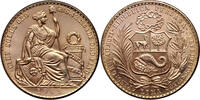 Peru 100 Soles Soles Oro, Rare date -