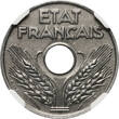 FRANCE 20 Centimes 1944 NGC UNC Details