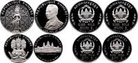Cambodia 2x5000 and 2x10000 riels -