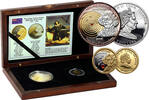 COOK ISLANDS 5 Dollars (Ag) + 10 Dollars (Au) Elizabeth II, Nicolaus Copernicus -