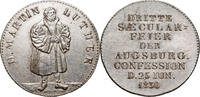 GERMANY Silver medal 1830 Martin Luther, 300th Anniversary of the Augsburg Confession -