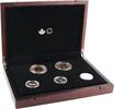 Canada 7 x 1 cent, Elizabeth II, George V, Edward VII -