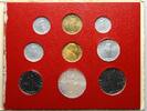 VATICAN 1 Lira to 500 Lira Pius XII, Set of 9 Coins -