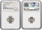 NEW ZEALAND 3 Pence George VI, One Dot Only -