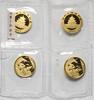 CHINA 4 x 100 Yuan Set of 4 Gold Coins (Pandas), Original Seal -