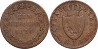 GERMANY (NASSAU) 1 Kreuzer Wilhelm -