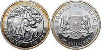 SOMALIA 100 Shillings Mother Elephant and baby -