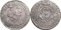  1649 Poland John II Casimir, thaler GR, Danzig Mint, rare ss