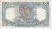 France 1 000 Francs FRANKREICH - PICK 130 - 1000 FRANCS MINERVE ET HERCULE - 12/07/1945 -