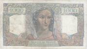 France 1 000 Francs FRANKREICH - PICK 130 - 1000 FRANCS MINERVE ET HERCULE - 28/06/1945 -