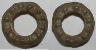 ROUELLE BI TRONCONIQUE - A/ 12 CABOCHONS R/ 11 CABOCHONS -