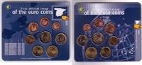 Espagne Coffrets Brillant Universel SPANIEN - KMS 2002 - FIRST OFFICIAL ISSUE OF THE EURO COINS - 8 Münzen von 2001 -