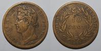 Guyane 10 Centimes GUIANA - FRANZÖSISCHE KOLONIEN - KM 19 - 10 CENTIMES 1829 A - Paris - Charles X -