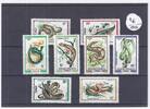 Congo Lot de timbres KONGO - 8 BRIEFMARKEN - 1971 - REPTILIEN -