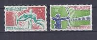 Nouvelle Caledonie Lot de timbres NEUE KALEDONIEN - 2 BRIEFMARKEN - 25 + 100 FRANCS - PAPEETE 1971 -