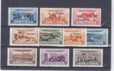 Maroc Lot de timbres MAROKKO - 10 BRIEFMARKEN - TANGER - 1 BIS 80 FRANCS -