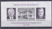 Monaco Lot de timbres MONACO - 1987 - 4 FRANCS RAINIER III + 4 FRANCS LOUIS II + 8 FRANCS VILLA MIRAFLORES -