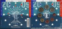 France Coffrets Brillant Universel FRANKREICH - KMS ST EURO 2009 - 8 WÄHRUNGEN - MONNAIE DE PARIS -
