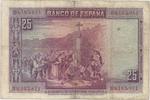 Espagne 25 Pesetas 1928 SPANIEN - PICK 74 - 25 PESETAS - 15/08/1928 - SS  5,00 EUR  zzgl. 7,50 EUR Versand