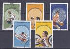 Cuba Lot de timbres KUBA - 5 BRIEFMARKEN - 1, 3, 5, 13, 30 CENTAVOS - 1975 - PANAMERIKANISCHE SPIELE -