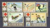 Tchad Lot de timbres TSCHAD - 5 BRIEFMARKEN - 25, 75 130, 150 UND 200 FRANCS - 1972 - O.S. VON SAPPORO -