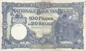 Belgique 100 Francs BELGIEN - PICK 102 - 100 FRANCS - 20 BELGAS - 05/10/1927 -