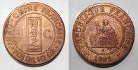 Indochine 1 Cent INDOCHINA - KM 1 - 1 CENT 1889 A - Paris -