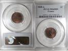 France 1 Centime FRANKREICH - KM 754 - 1 CENTIME 1848 A Paris TYP DUPRE - PCGS MS 65 BN -